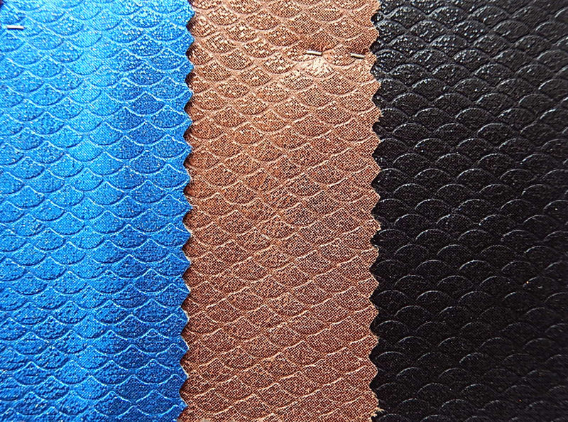 廠家直銷經(jīng)編復(fù)合仿棉絨皮革 金屬魚(yú)鱗紋人造革解析